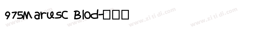 975MaruSC Blod字体转换